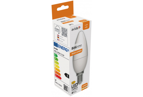 Bec LED lumânare 6.5W E14 NW Avide