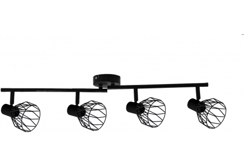 Ceiling Lamp Ivy 4xE14 Sockets Black