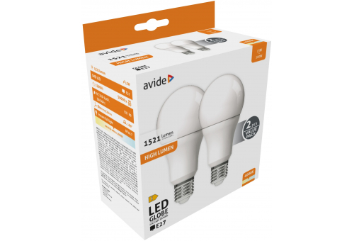 LED Globo Twin pack A60 13W E27 NW