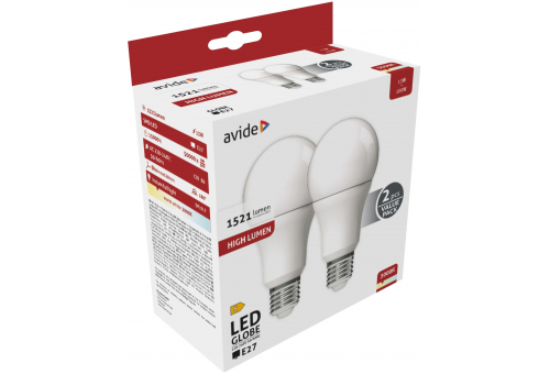 LED Birnenform Doppelpack A60 13W E27 WW 3000K