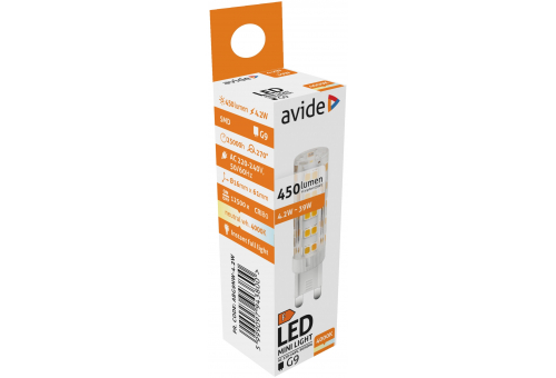 Bec LED capsulă 4.2W G9 NW Avide