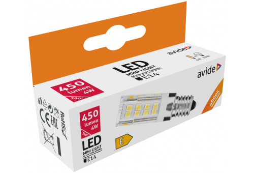 LED 4W JD E14 220° NW 4000K Horizontal