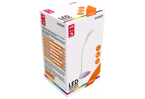 LED Asztali Lámpa RGB Fehér 4W