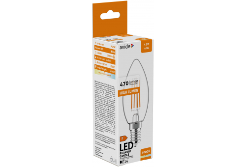 LED Filament Kerzenform 4.5W E14 NW 4000K