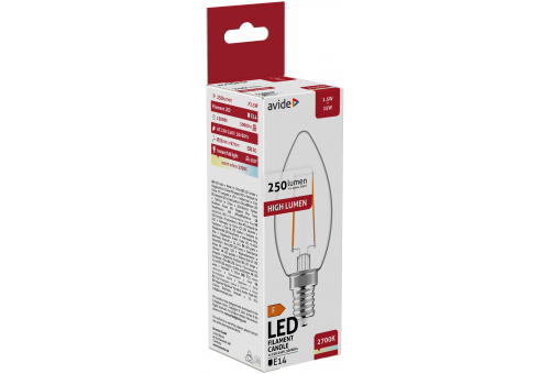 LED Filament Kerzenform 2.5W E14 WW 2700K