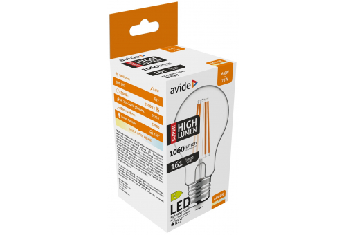 LED Filament Birnenform 6.6W E27 A60 NW 4000K Super Hohe Lichtausbeute