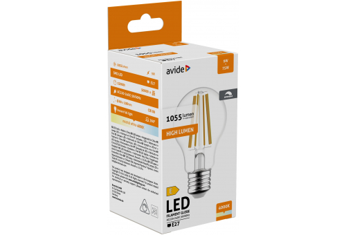 LED Filament Birnenform 9W Dimmbar E27 NW 4000K