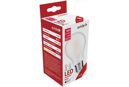 Bec LED Filament Globe Frosted 10W E27 WW Avide