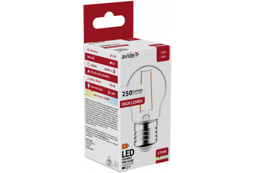 LED Filament Mini Birnenform 2.5W E27 WW 2700K