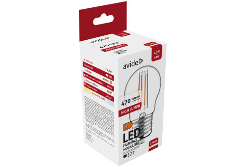 LED Filament Mini Birnenform 4.5W E27 WW 2700K