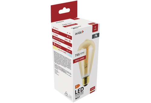 LED Filament ST57 7W Dimm/Bernstein E27 WW 2500K