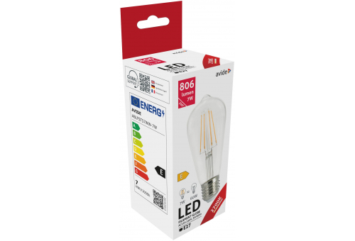 LED Filament ST57 7W E27 WW 2700K