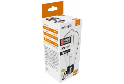 LED Filament ST58 4.9W E27 NW 4000K Super Hohe Lichtausbeute