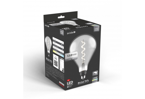 Bec LED Jumbo Filament Rialto Smokey 4.5W E27 2200K dimabil