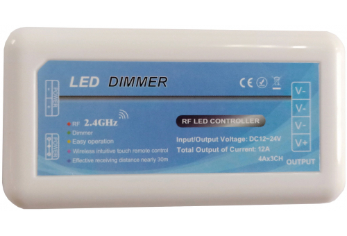 Controler cu 4 zone și dimmer bandă LED 12V 144W Avide