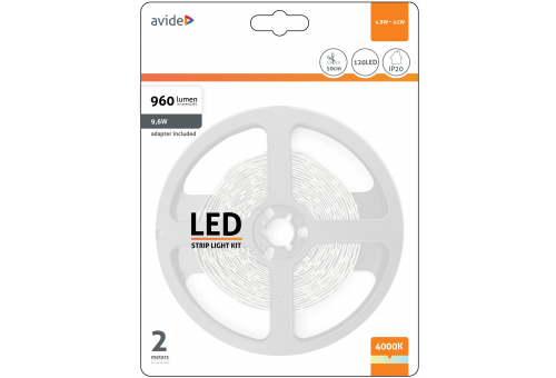 Bandă LED 12V 4.8W SMD2835 60LED 4000K IP20 2m Avide