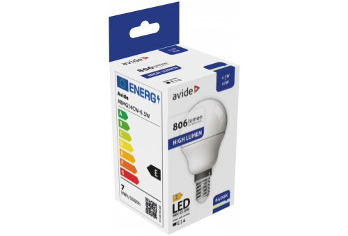 Bec LED Mini Globe G45 6.5W E14 CW Avide