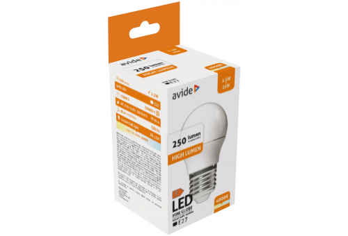 LED Globe Mini G45 2.5W E27 NW