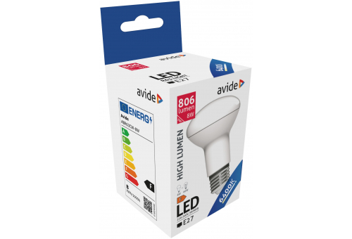 LED R63 8W E27 CW 6400K