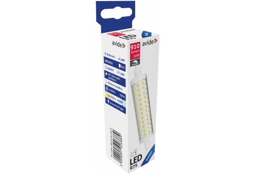 Bec LED liniar 10W R7S 23x118mm CW dimabil Avide