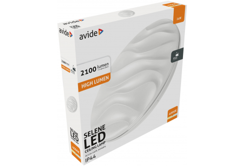 LED Luz de teto IP44 Selene 24W 380*70mm NW