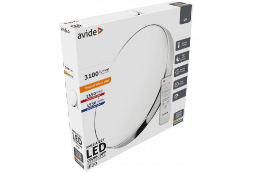 LED Luz de teto Amelia-CCT 48W Com telecomando