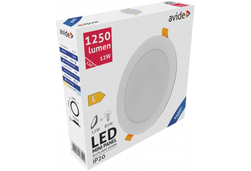 LED Encastrável Redondo Luz de teto Plástico 12W CW