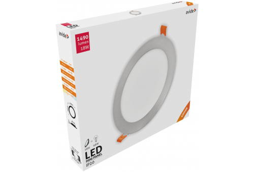 LED Encastrável Redondo Luz de teto Alu Cetim Níquel 18W NW