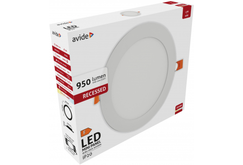 LED Encastrável Redondo Luz de teto Alu 12W WW