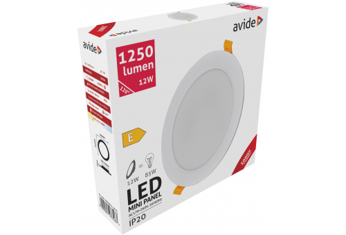 LED Encastrável Redondo Luz de teto Plástico 12W WW