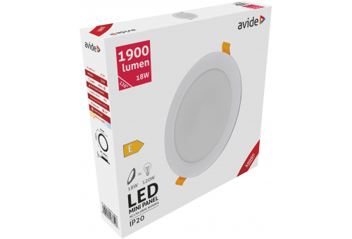 LED Encastrável Redondo Luz de teto Plástico 18W WW