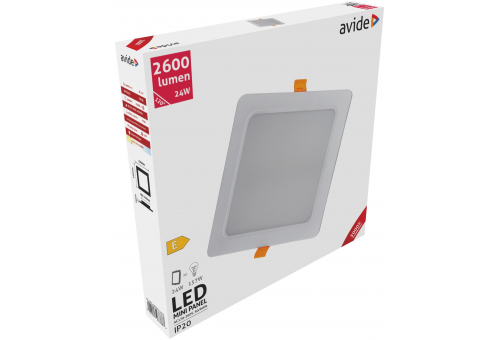 LED Luz de teto encastrável quadrada Plástico 24W WW