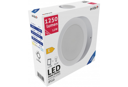 LED Luz de teto redonda que pode ser montada na parede Plástico 12W CW