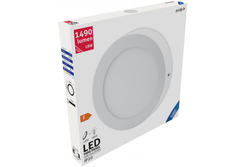 LED Luz de teto redonda que pode ser montada na parede Alu 18W CW