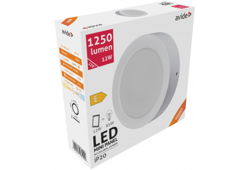 LED Luz de teto redonda que pode ser montada na parede Plástico 12W NW