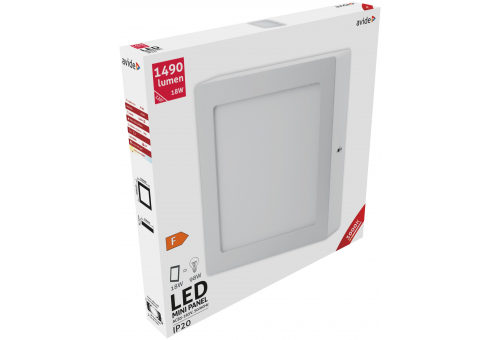 LED Pode ser montado na parede Quadrado Luz de teto Alu 18W WW