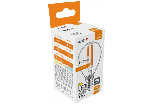 Avide LED Filament Mini Globe 5.9W E14 NW 4000K Dimmable