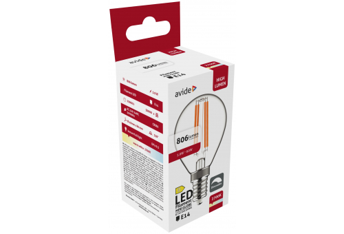 LED Filament Mini Globe 5.9W E14 WW 2700K Fényerőszabályozható