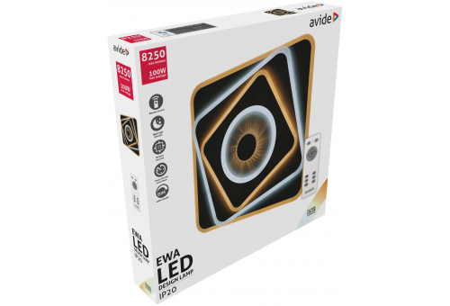 Luz de teto design Ewa 100W (50+50) RF com telecomando