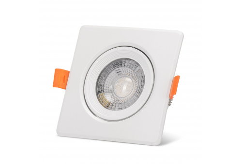 LED Beépíthető Spot 38° Négyzetes 7W WW 3000K