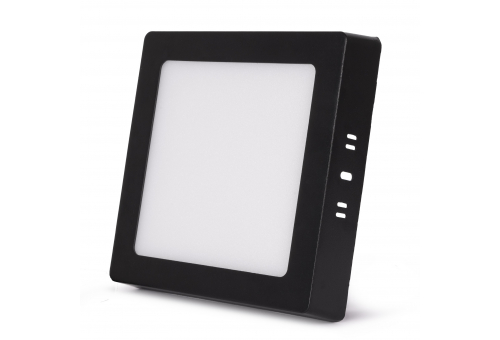 Avide LED Falra Szerelhető Négyzetes Mennyezeti Lámpa ALU 12W CCT IP44/IP20 Fekete