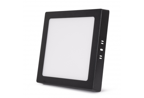 Avide LED Falra Szerelhető Négyzetes Mennyezeti Lámpa ALU 18W CCT IP44/IP20 Fekete