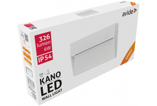 Vonkajšia schodisková lampa Kano LED 6W NW IP54 18cm