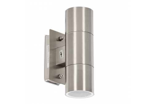 Lampă de perete 2xGU10 IP44 Satin Nichel Terra Avide